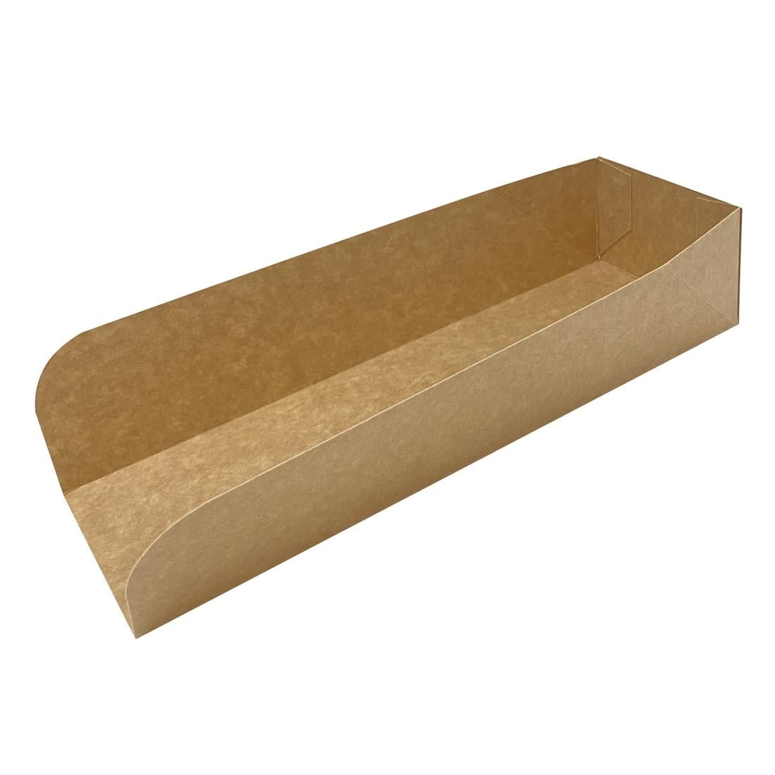Fiesta Recyclable Hot Dog Tray Large (500 Pack) (Recyclable | 241 x 75 x 50mm | Pack quantity: 500) • PAS-FT663