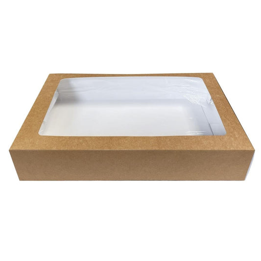 Fiesta Recyclable Platter Box with PET Window Large (Pack of 25) • PAS-FT673