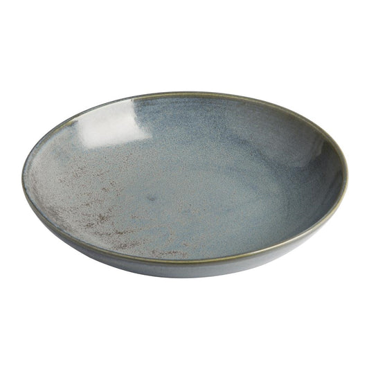 Olympia Ember Blue Low Coupe Bowl - 230x47mm 9" (4 Pack) (230(Ø)x47(H)mm | Pack Quantity: 4) • PAS-FU174