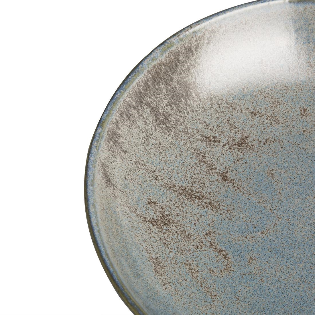 Olympia Ember Blue Low Coupe Bowl - 230x47mm 9" (4 Pack) (230(Ø)x47(H)mm | Pack Quantity: 4) • PAS-FU174
