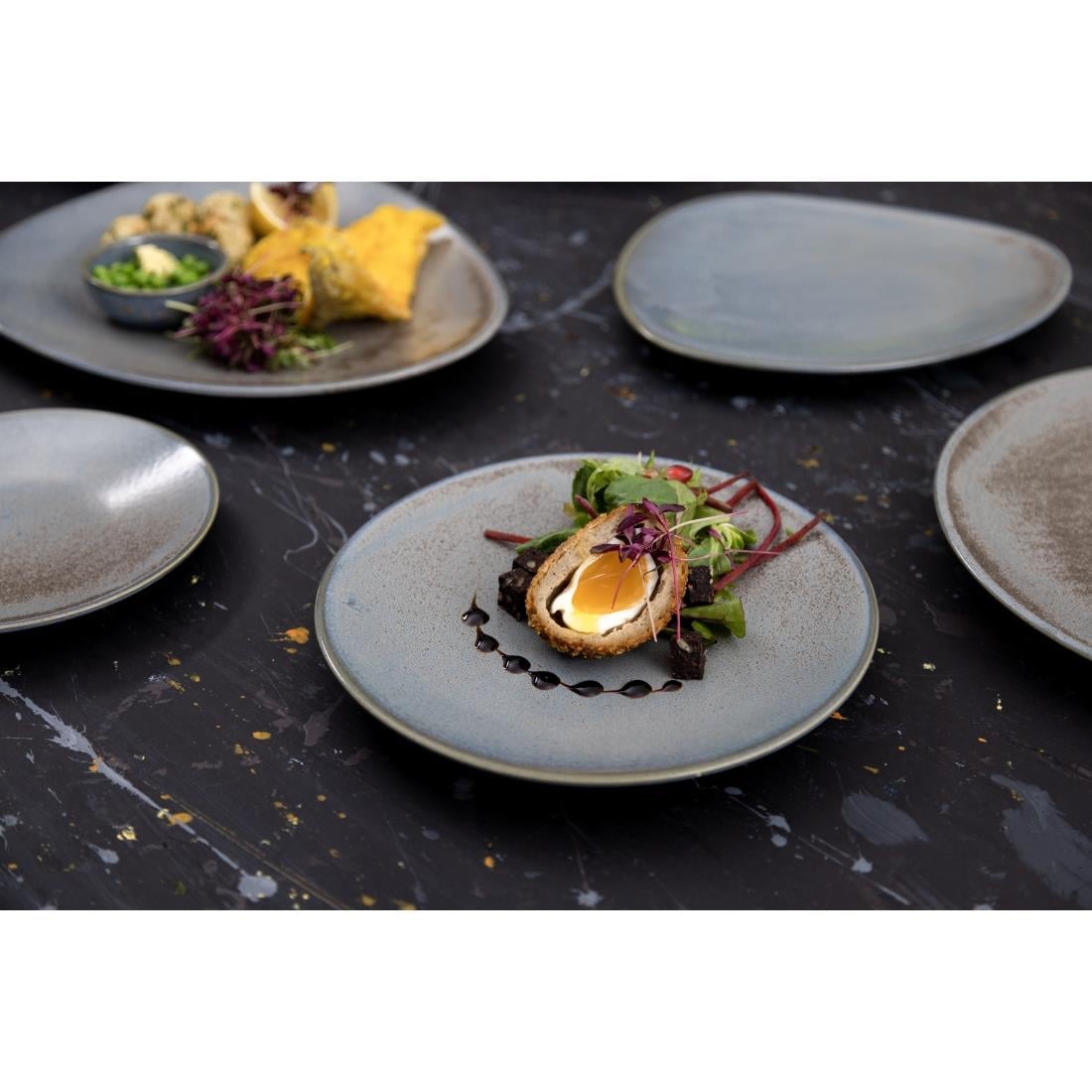 Olympia Ember Blue Dipping Dish - 78mm 3" (Box 8) • PAS-FU178