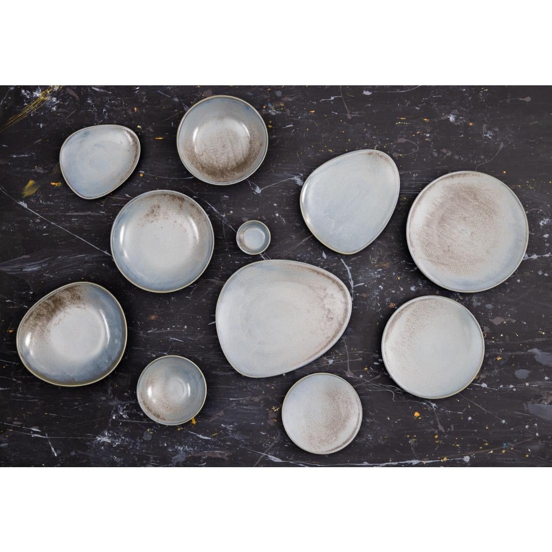 Olympia Ember Blue Dipping Dish - 78mm 3" (Box 8) • PAS-FU178