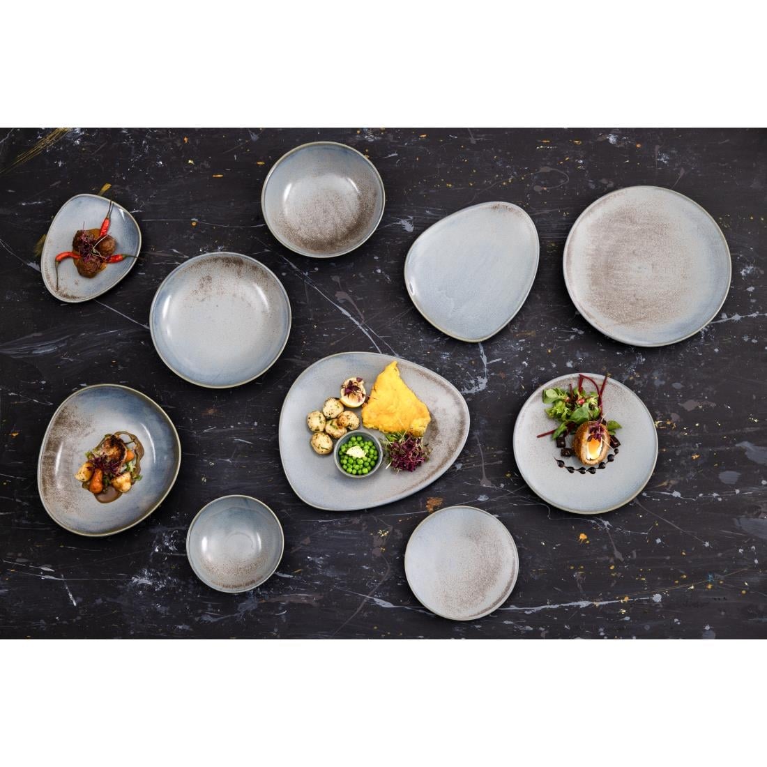 Olympia Ember Blue Coupe Bowl - 200x65mm 8" (Box 4) • PAS-FU175