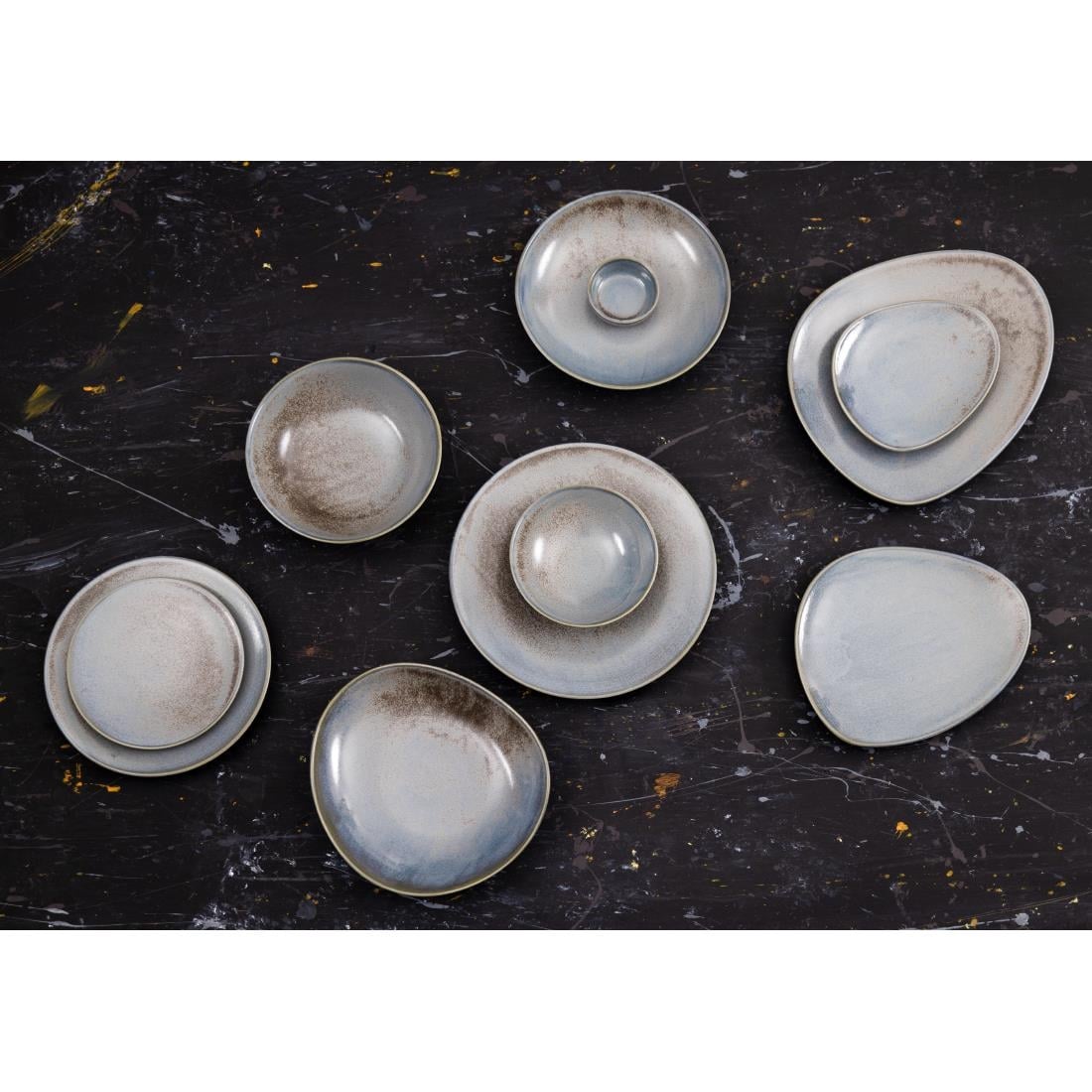 Olympia Ember Blue Coupe Bowl - 200x65mm 8" (Box 4) • PAS-FU175