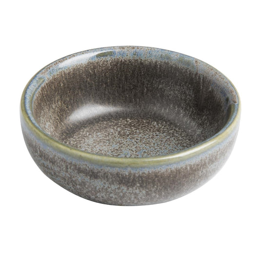 Olympia Ember Blue Dipping Dish - 78mm 3" (8 Pack) (78(Ø)x29(H)mm | Pack Quantity: 8) • PAS-FU178