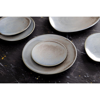 Olympia Ember Blue Triangle Plate - 308x255mm 12" (4 Pack) (308(Ø)x30(H)mm | Pack Quantity: 4) • PAS-FU176