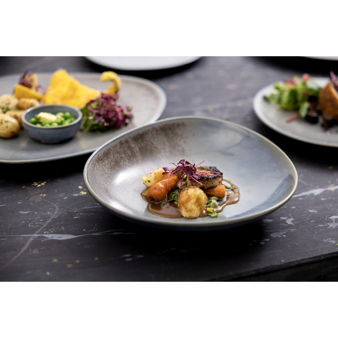 Olympia Ember Blue Dipping Dish - 78mm 3" (Box 8) • PAS-FU178