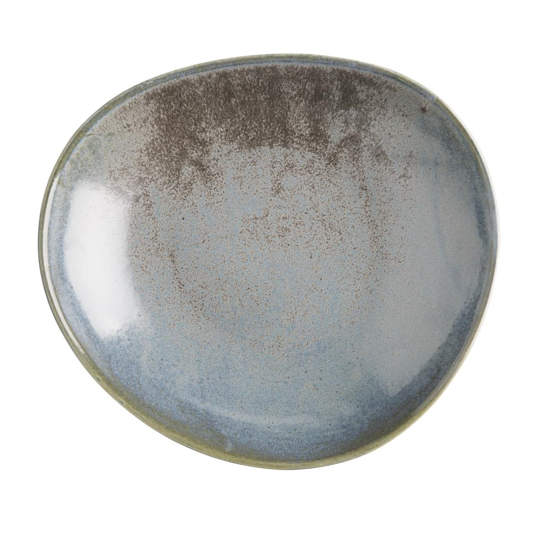 Olympia Ember Blue Triangle Bowl - 245x220mm 9.5" (Box 4) • PAS-FU181