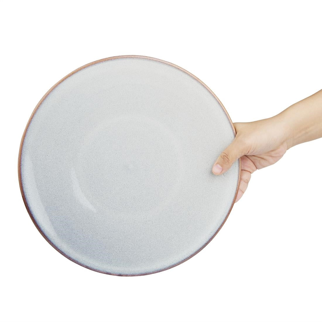 Olympia Drift Grey Plain Coupe Plate - 276mm 11" (Box 4) • PAS-FU187