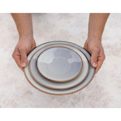 Olympia Drift Grey Plain Coupe Plate - 230mm 9" (Box 6) • PAS-FU188