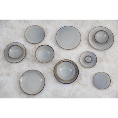 Olympia Drift Grey Plain Coupe Bowl - 205x65mm 8" (4 Pack) (205(Ø)x65(H)mm | Pack Quantity: 4) • PAS-FU191