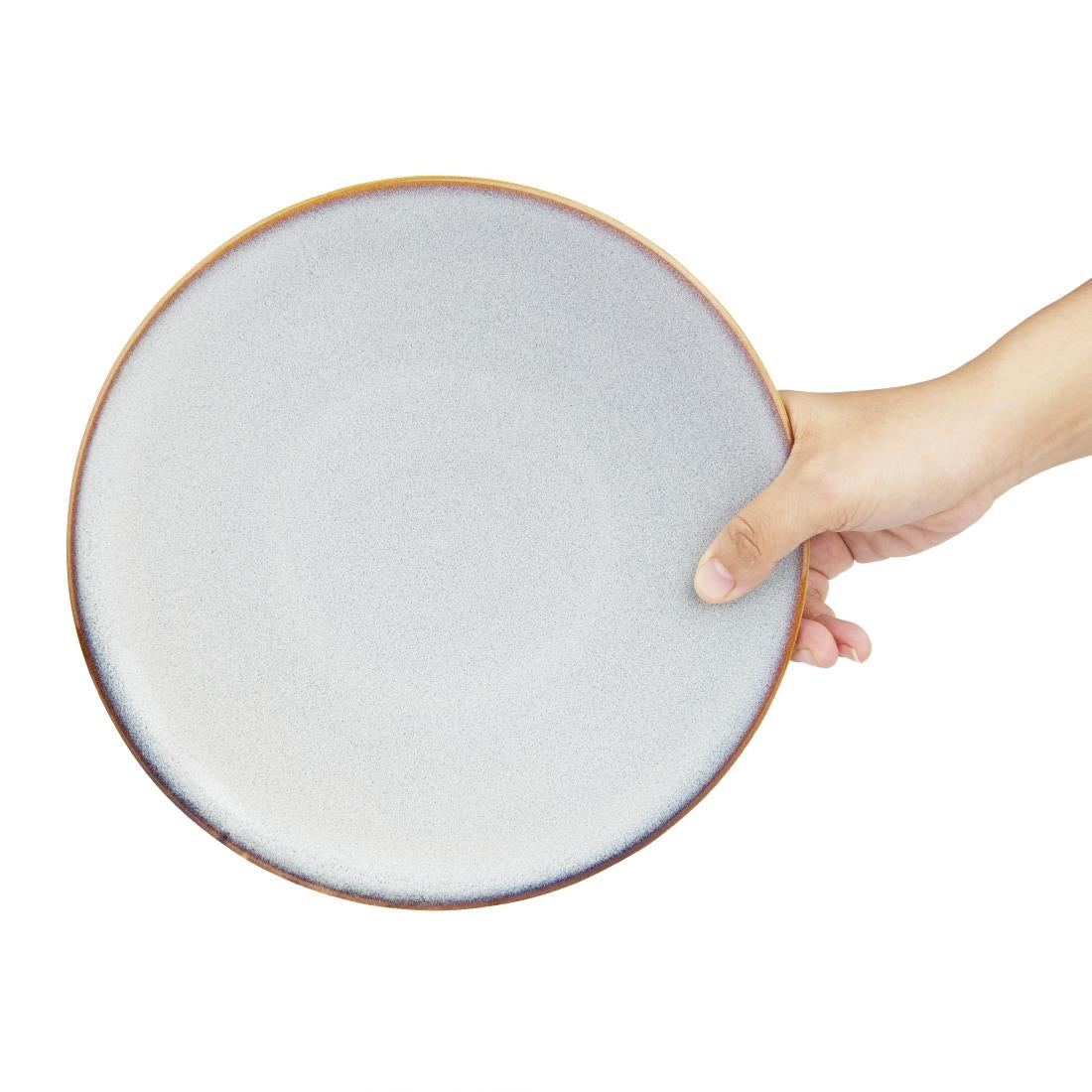 Olympia Drift Grey Plain Coupe Plate - 230mm 9" (Box 6) • PAS-FU188