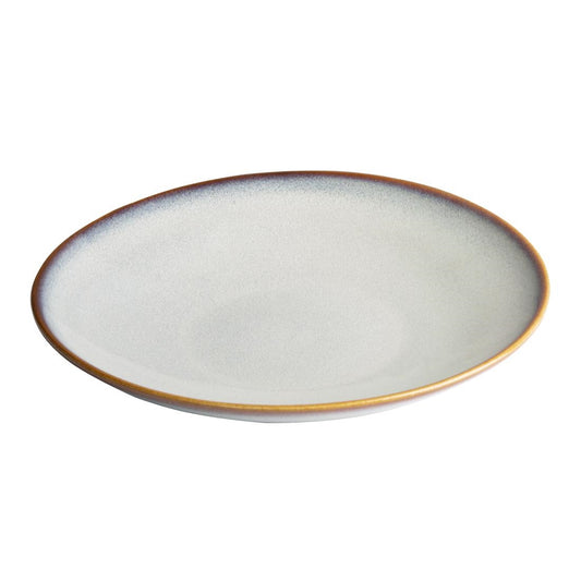 Olympia Drift Grey Plain Coupe Low Bowl - 260x46mm 10" (4 Pack) (260(Ø)x44(H)mm | Pack Quantity: 4) • PAS-FU190