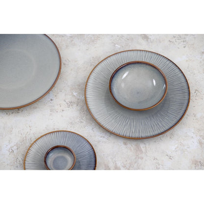 Olympia Drift Grey Plain Coupe Plate - 276mm 11" (Box 4) • PAS-FU187