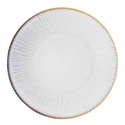 Olympia Drift Grey Embossed Coupe Plates 280mm (4 Pack) (Pack of 4) • PAS-FU194