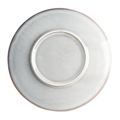 Olympia Drift Grey Embossed Coupe Plate - 220mm 9" (Box 6) • PAS-FU195