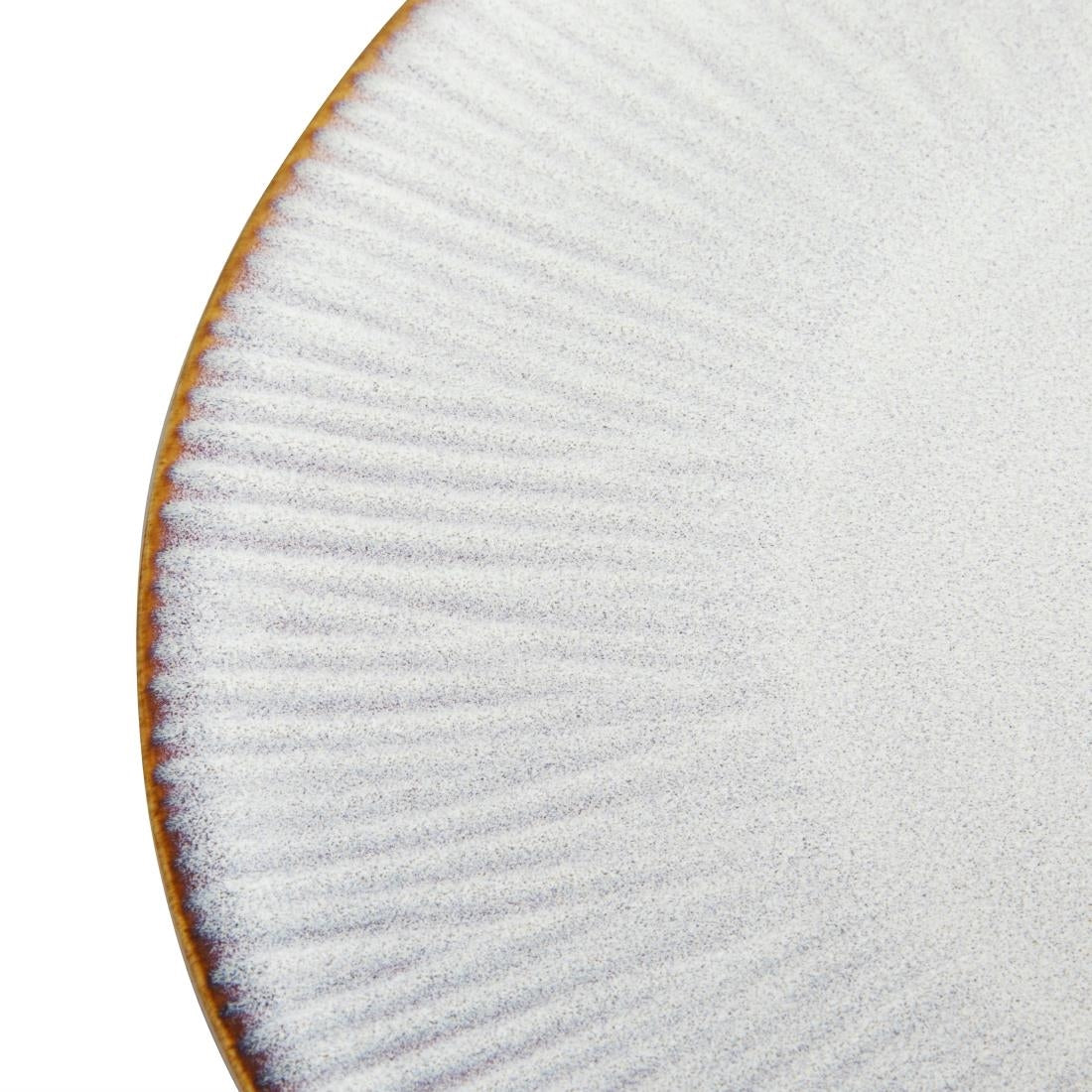 Olympia Drift Grey Embossed Coupe Plate - 220mm 9" (Box 6) • PAS-FU195