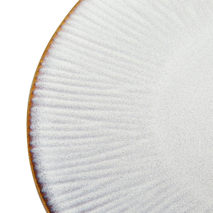 Olympia Drift Grey Embossed Coupe Plate - 220mm 9" (Box 6) • PAS-FU195