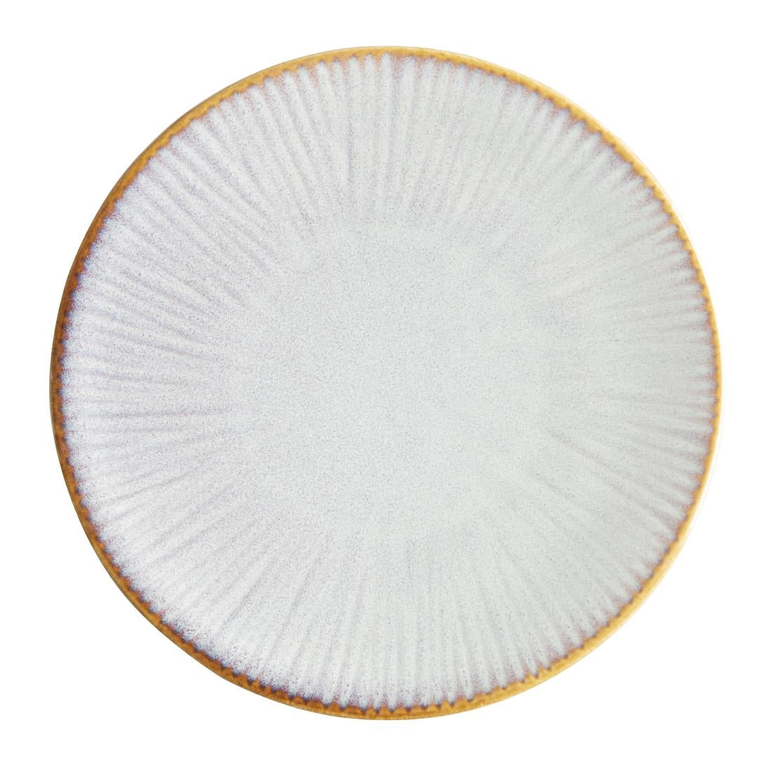Olympia Drift Grey Embossed Coupe Plate - 180mm 7" (6 Pack) (180(Ø)x21(H)mm | Pack Quantity: 6) • PAS-FU196