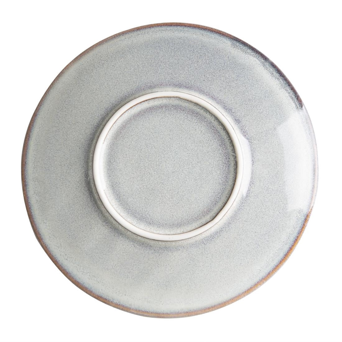 Olympia Drift Grey Embossed Coupe Plate - 180mm 7" (6 Pack) (180(Ø)x21(H)mm | Pack Quantity: 6) • PAS-FU196