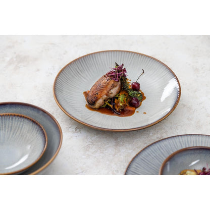 Olympia Drift Grey Plain Coupe Bowl - 205x65mm 8" (4 Pack) (205(Ø)x65(H)mm | Pack Quantity: 4) • PAS-FU191