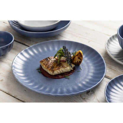 Olympia Corallite Blue Plate - 280mm 11" (6 Pack) (280(Ø)mm | Pack Quantity: 6) • PAS-FU200