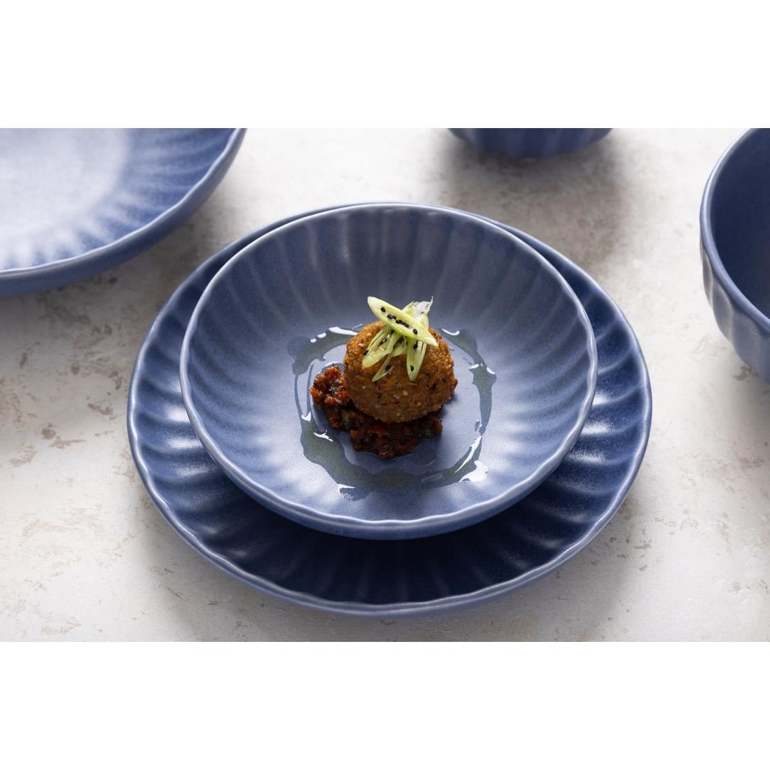 Olympia Corallite Blue Coupe Bowl - 160x40mm (6 Pack) (160(Ø)x40(H)mm | Pack Quantity: 6) • PAS-FU205