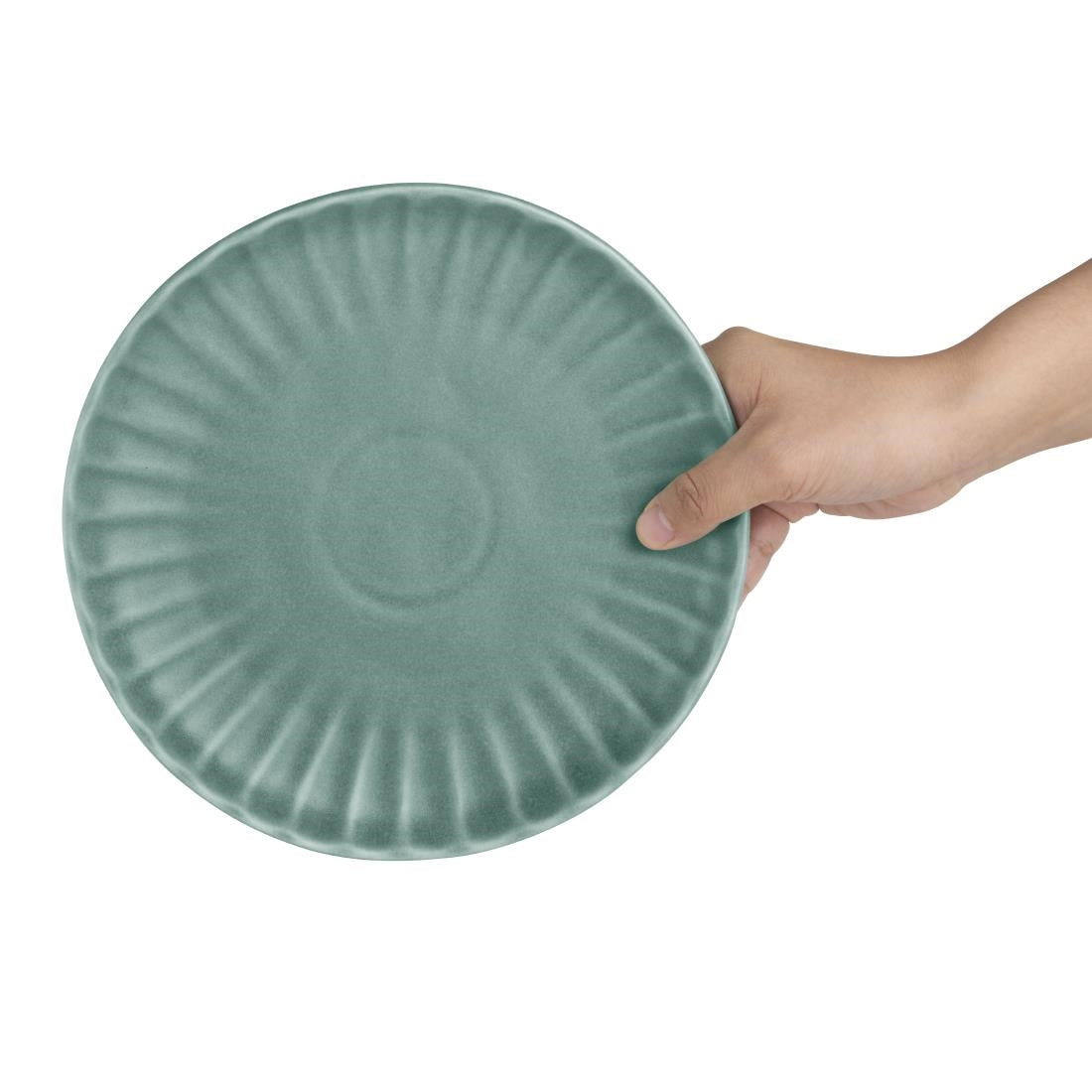 Olympia Corallite Green Plate - 205mm 8" (6 Pack) (205(Ø)mm | Pack Quantity: 6) • PAS-FU207