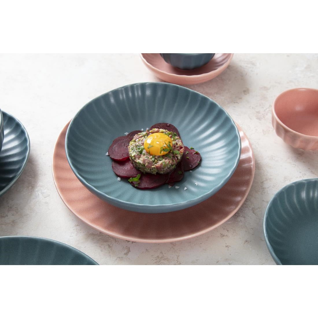 Olympia Corallite Peach Plate - 280mm 11" (Box 6) • PAS-FU212