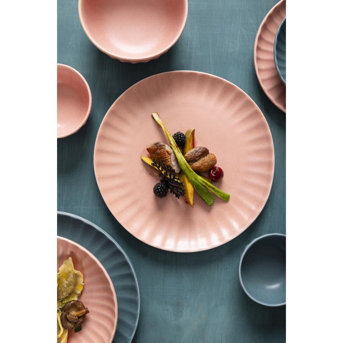 Olympia Corallite Peach Plate - 280mm 11" (Box 6) • PAS-FU212