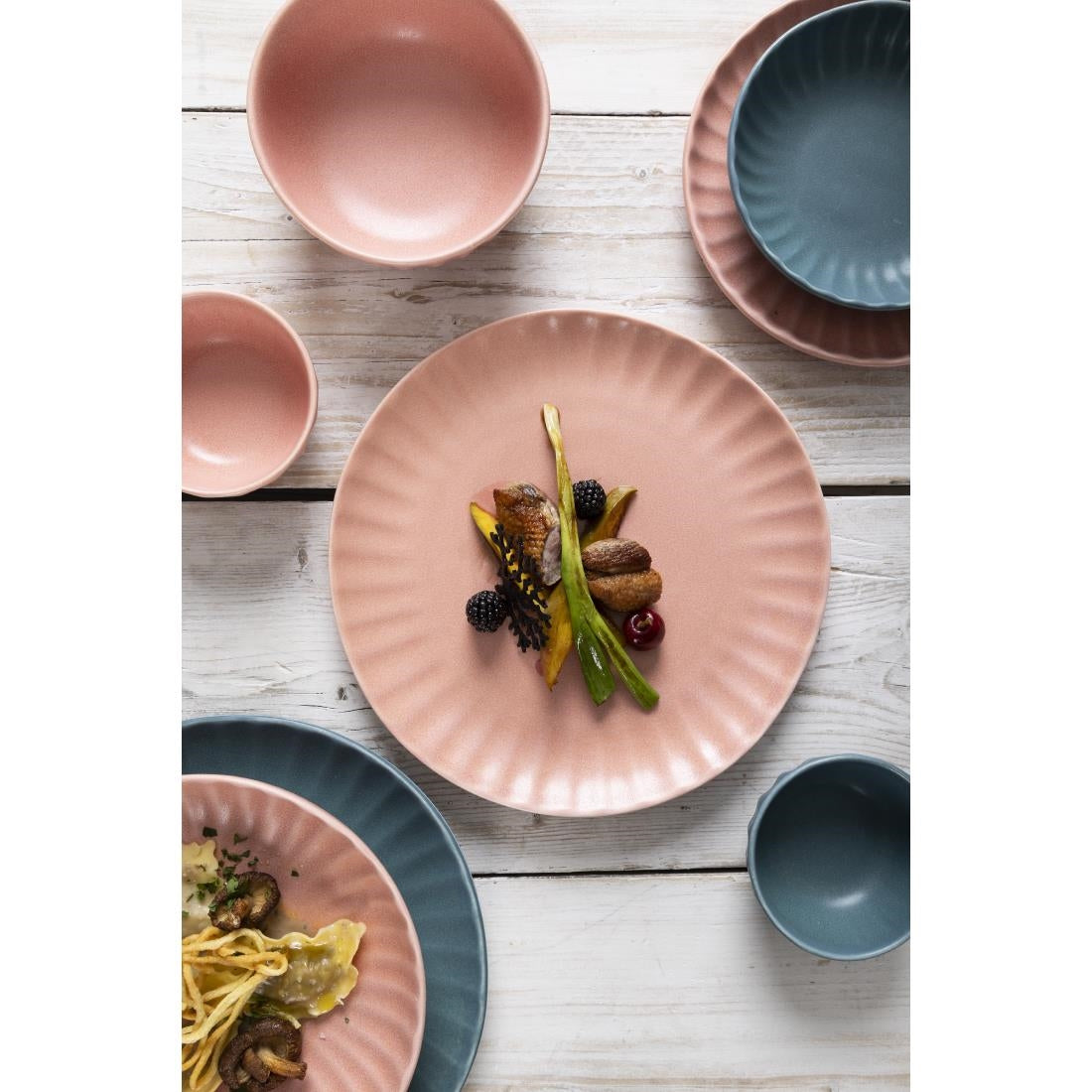 Olympia Corallite Peach Plate - 280mm 11" (Box 6) • PAS-FU212