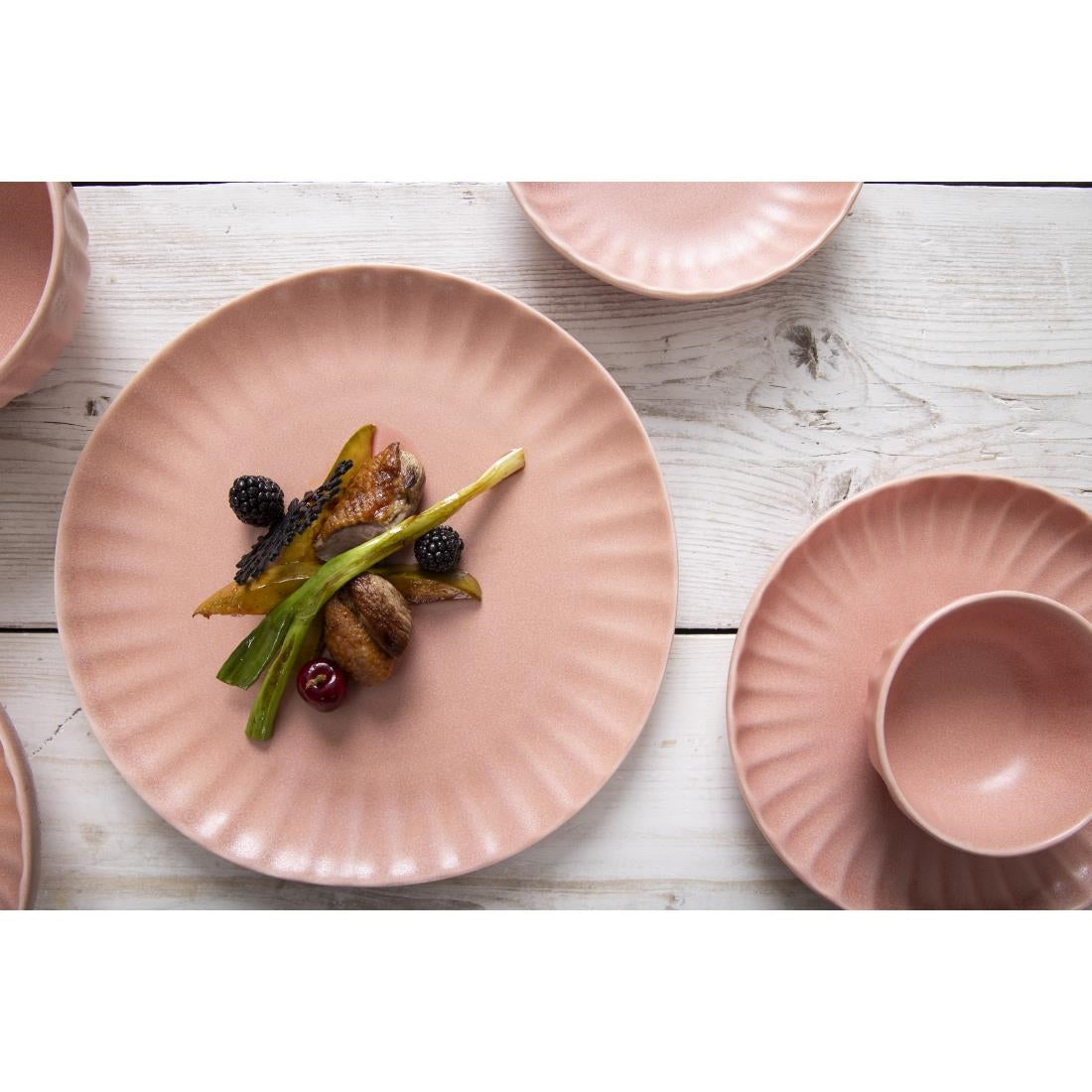 Olympia Corallite Peach Plate - 280mm 11" (Box 6) • PAS-FU212