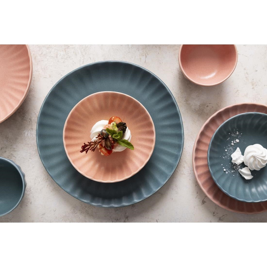 Olympia Corallite Peach Deep Bowl - 150x65mm (6 Pack) (150(Ø)x65(H)mm | Pack Quantity: 6) • PAS-FU214