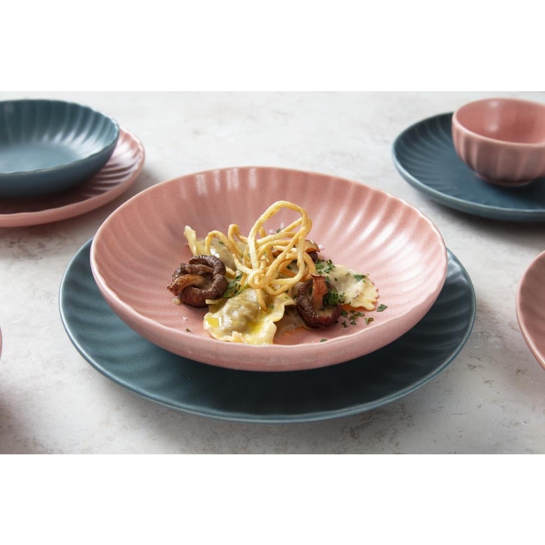 Olympia Corallite Peach Coupe Bowl - 220x50mm (Box 6) • PAS-FU215