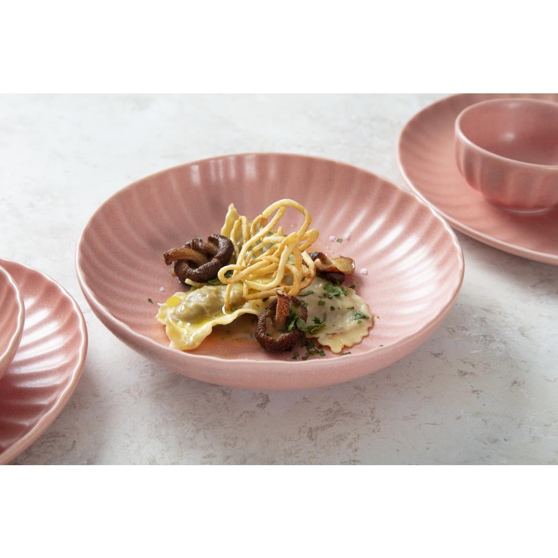 Olympia Corallite Peach Coupe Bowl - 220x50mm (Box 6) • PAS-FU215
