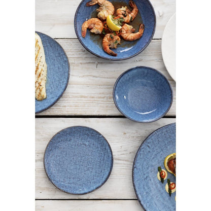 Olympia Denim Blue Coupe Plate - 230mm 9" (6 Pack) (230(Ø)x22(H)mm | Pack Quantity: 6) • PAS-FU221