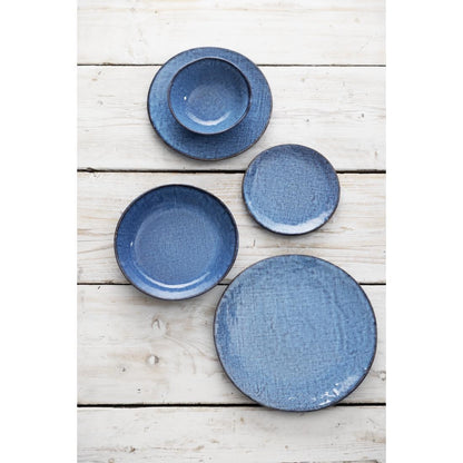 Olympia Denim Blue Coupe Plate - 180mm 7" (6 Pack) (180(Ø)x19(H)mm | Pack Quantity: 6) • PAS-FU220