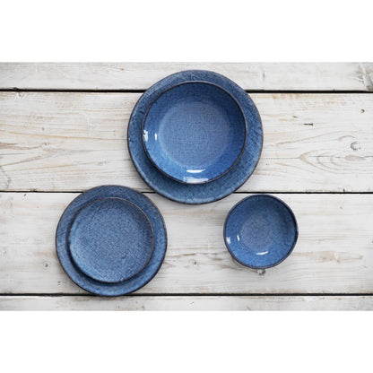 Olympia Denim Blue Coupe Plate - 230mm 9" (6 Pack) (230(Ø)x22(H)mm | Pack Quantity: 6) • PAS-FU221
