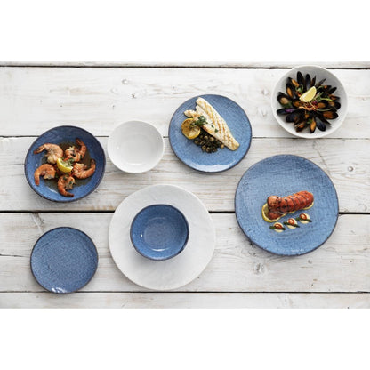 Olympia Denim Blue Coupe Plate - 180mm 7" (6 Pack) (180(Ø)x19(H)mm | Pack Quantity: 6) • PAS-FU220
