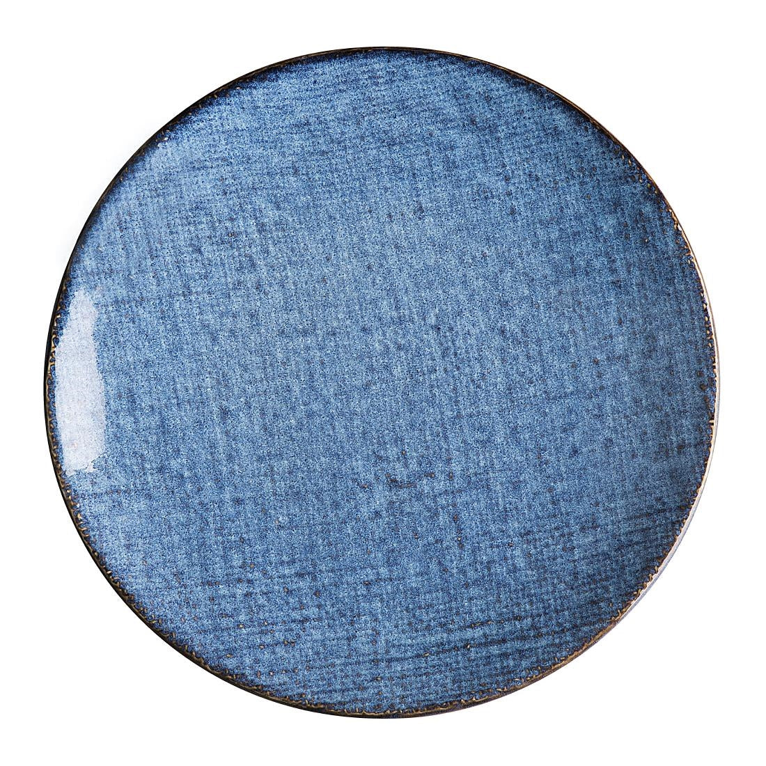 Olympia Denim Blue Coupe Plate - 230mm 9" (6 Pack) (230(Ø)x22(H)mm | Pack Quantity: 6) • PAS-FU221