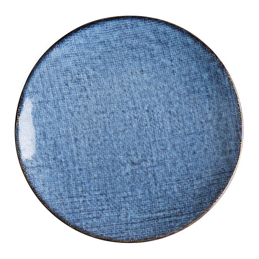 Olympia Denim Blue Coupe Plate - 230mm 9" (6 Pack) (230(Ø)x22(H)mm | Pack Quantity: 6) • PAS-FU221