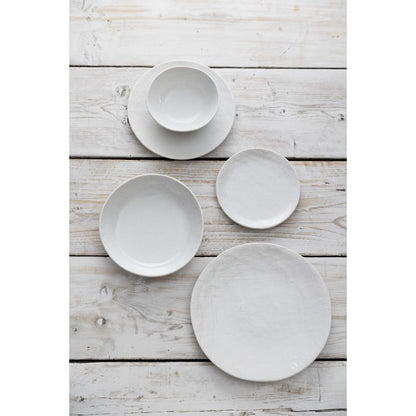 Olympia Denim White Coupe Plate - 230mm 9" (Box 6) • PAS-FU226