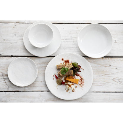 Olympia Denim White Coupe Plate - 230mm 9" (Box 6) • PAS-FU226