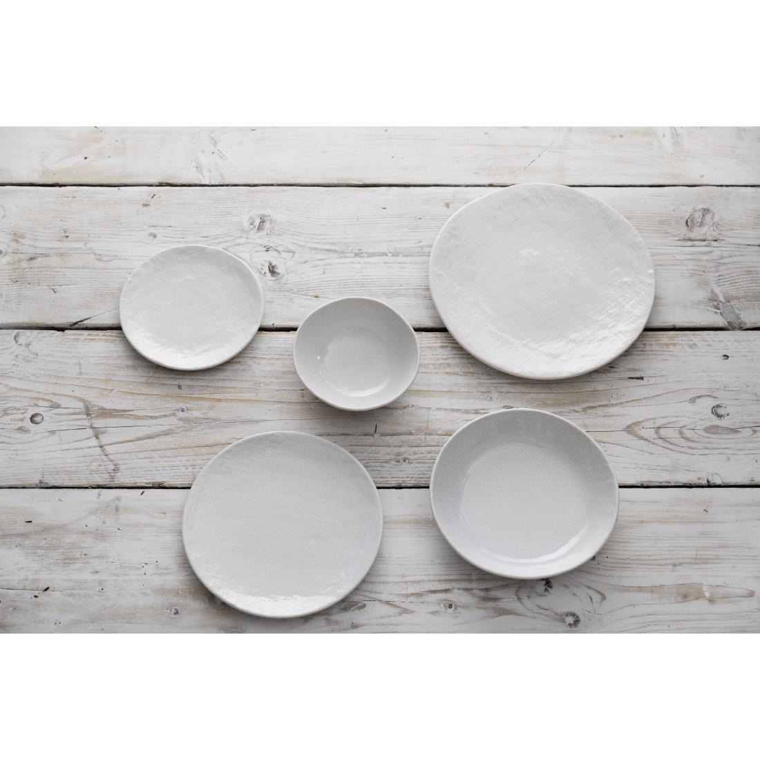 Olympia Denim White Coupe Plate - 230mm 9" (Box 6) • PAS-FU226