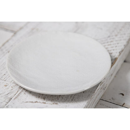 Olympia Denim White Coupe Plate - 180mm 7" (Box 6) • PAS-FU225
