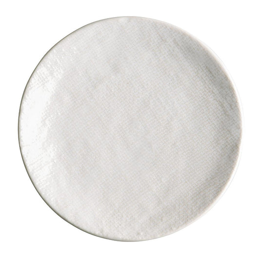 Olympia Denim White Coupe Plate - 180mm 7" (6 Pack) (Dimensions: 180(Ø)x19(H)mm | Pack Quantity: 6) • PAS-FU225