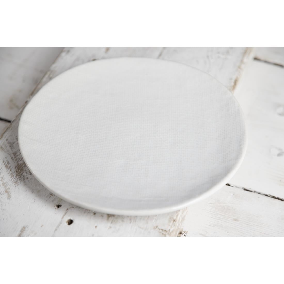 Olympia Denim White Coupe Plate - 230mm 9" (Box 6) • PAS-FU226