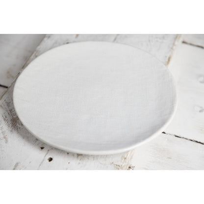 Olympia Denim White Coupe Plate - 230mm 9" (Box 6) • PAS-FU226