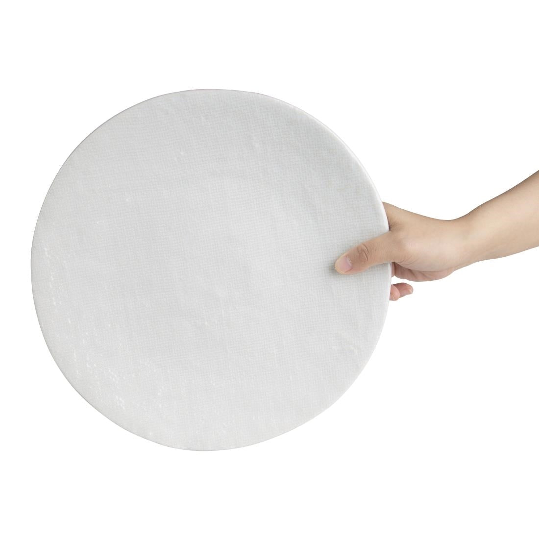 Olympia Denim White Coupe Plate - 285mm 11" (Box 4) • PAS-FU227