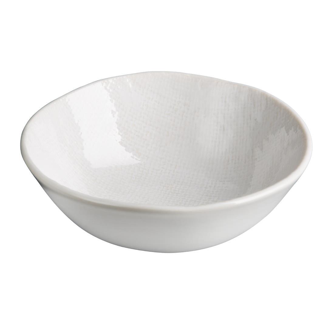 Olympia Denim White Coupe Bowl - 160x60mm 6" (6 Pack) (Dimensions 160(Ø)x59(H)mm) • PAS-FU229